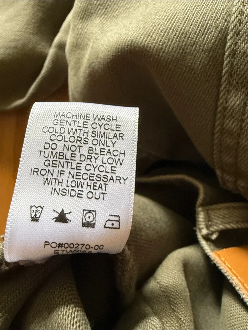 Evereve sz 25 Cora Pant High-Waist Straight Leg Utility Pants in Olive Green